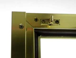 Brass Glass Modern Showcase Display Cabinet Mastercraft  