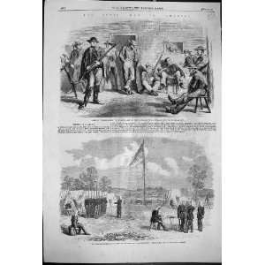  1861 Civil War America Wilson Wooden Camp Staten Island 