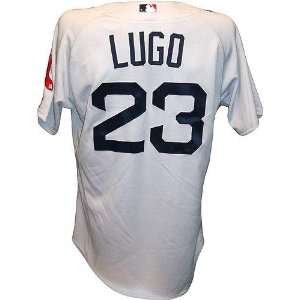  Julio Lugo #23 2009 Red Sox Game Used Gray Jersey (MLB 