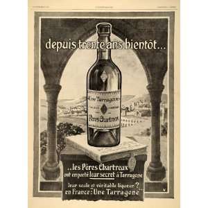   Chartreux Une Tarragone Liqueur   Original Print Ad