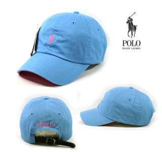   Golf Tennis Outdoor Hat Light Blue with Pink Small Logo SP57  