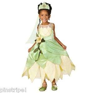 Deluxe Princess and the Frog Tiana Gown Dress Costume  