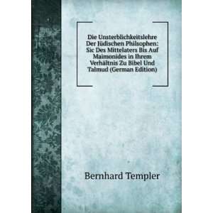   Maimonides in Ihrem VerhÃ¤ltnis Zu Bibel Und Talmud (German Edition