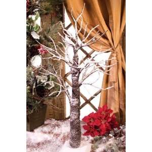   Holiday Home Decor Frosted Tree   Holiday Home Decor