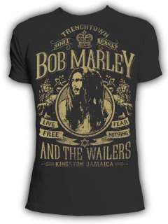 Bob Marley   Live Free   Medium T Shirt  