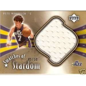  05 06 UD PETE MARAVICH Trilogy Swatches Jersey /50 Sports 