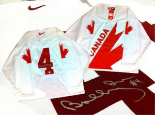 BOBBY ORR AUTOGRAPHED 1976 CANADA CUP JERSEY GNR  