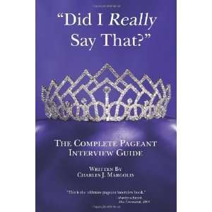   Pageant Interview Guide [Paperback] Charles J Margolis Books
