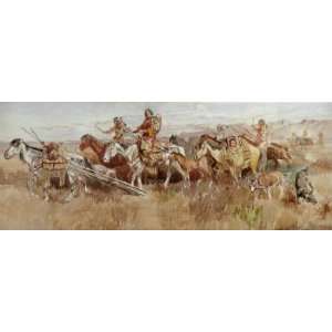   Marion Russell   24 x 10 inches   Indians o  Home