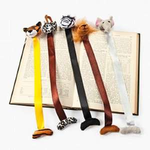  Plush Zoo Animal Bookmarks (1 dz) Toys & Games