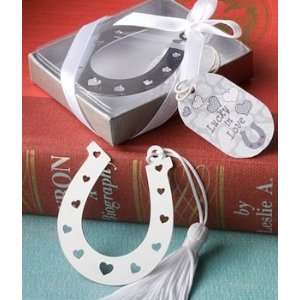    Lucky In Love Horseshoe Bookmark Favors