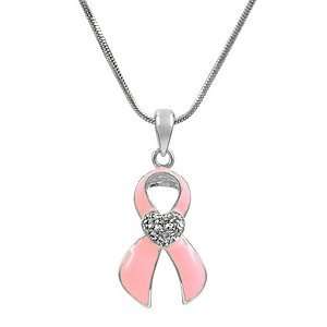   Breast Cancer Awareness Necklace and Bookmark Set, Pink, 1 ea Jewelry