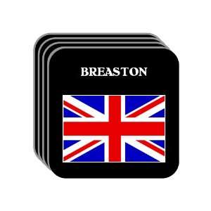  UK, England   BREASTON Set of 4 Mini Mousepad Coasters 