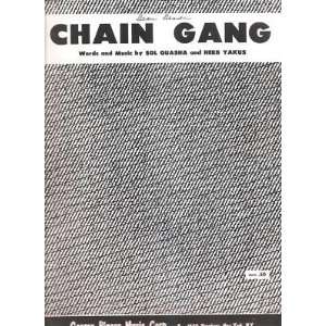  Sheet Music Chain Gang Sol Quasha Herb Yakus 166 