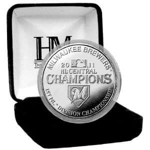 MLB Milwaukee Brewers 2011 National League West Division Champs Silver 