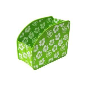 Large Stuff Cubby, Lime Green Tropical