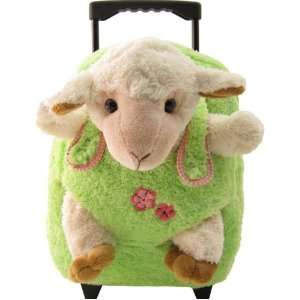  Kids Boys Girls Lime Green Mint Sheep Lamb Plush Roller 