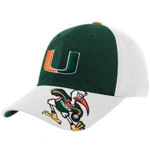   World Miami Hurricanes White Tailback Flex Fit Hat