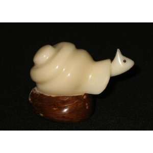  Ivory Snail Tagua Nut Figurine Carving, 2.4 x 1.4 x 0.8 
