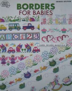 BORDERS FOR BABIES, Cross Stitch Pattern Book NEW Baby  