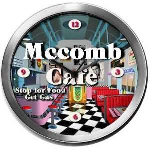  MCCOMB 14 Inch Cafe Metal Clock Quartz Movement Kitchen 