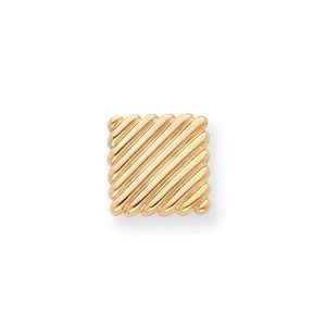  Gold plated Square Tie Tack Jewelry