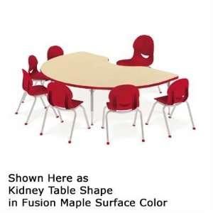   Table with Short Legs Color Grey Nebula, Glides Nylon Glides Office