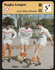JEAN MARC BOURRET Rugby League 1978 SPORTSCASTER CARD  