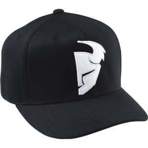 Thor MX Slider Curved Bill Mens Casual Wear Hat   Black/White / Large 