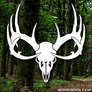 DEER SKULL Decal Buck hunting antlers big game rack bow  