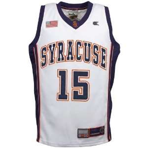  Syracuse Orange #15 White Youth Double Team Basketball Jersey 
