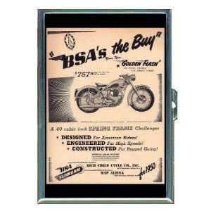  Motorcycle Triumph/BSA Sunbeam ID Holder, Cigarette Case 