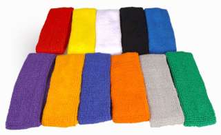 New 1xCotton Headbands Sweatbands Running Exercise In 11 Color Fast 