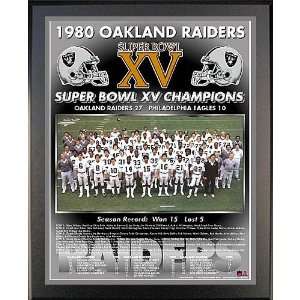  Healy Oakland Raiders Super Bowl Xv Champions 13X16 Team 