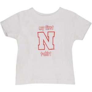  Nebraska Cornhuskers Infant White First T Shirt Sports 