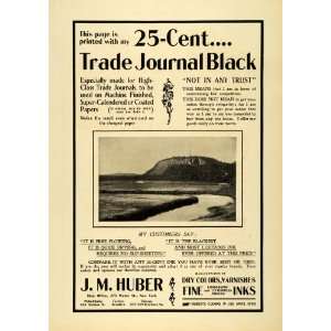  1899 Ad J M Huber Black Lithographic Letterpress Ink Dry 