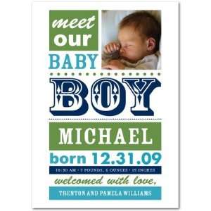 Boy Birth Announcements   Baby Poster By Ann Kelle 