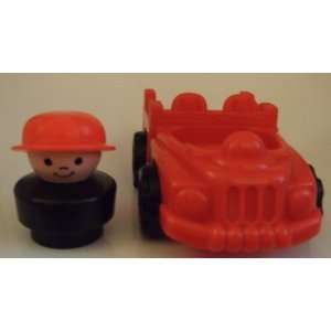 Vintage Little People Fireman & Fire Truck Mattel Replacement Figure 