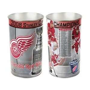 Wincraft Detroit Red Wings 2008 Stanley Cup Champions Wastebasket 