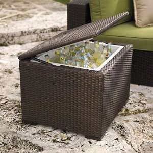  Woven Ice Chest   Frontgate Patio, Lawn & Garden