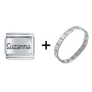  Name Suzanna Italian Charm Pugster Jewelry
