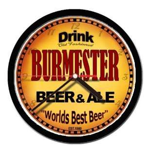  BURMESTER beer and ale cerveza wall clock 