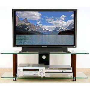    TransDeco TD108AW   50 Glass Flat Panel TV Stand