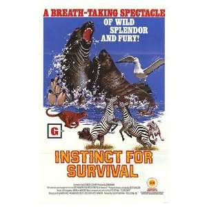  Instinct For Survival Original Movie Poster, 27 x 40 