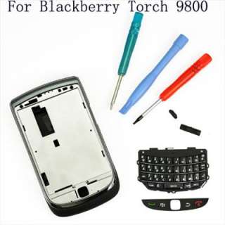   Housing Faceplate For Blackberry Torch 9800 Black + T5 T6 Tool Kit