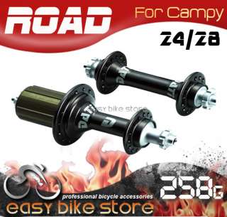 CAMPY 24H 28H * BLACK Dati Road Bike Super Light Bearing Hub HEBSET 