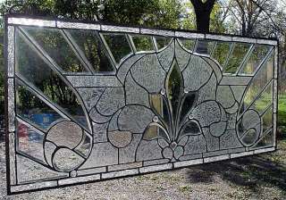 FROSTED MONARCH Stained Glass Beveled Window AAA 4  