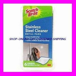 Pads Scotch Brite Stainless Steel Cleaner Refill 3M  