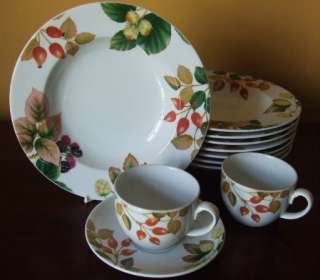 Nancy Calhoun ENGLISH COUNTRY FRUIT cups+saucer & soups  
