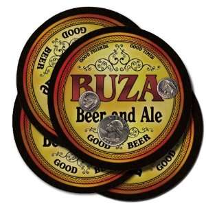  BUZA Family Name Beer & Ale Coasters 